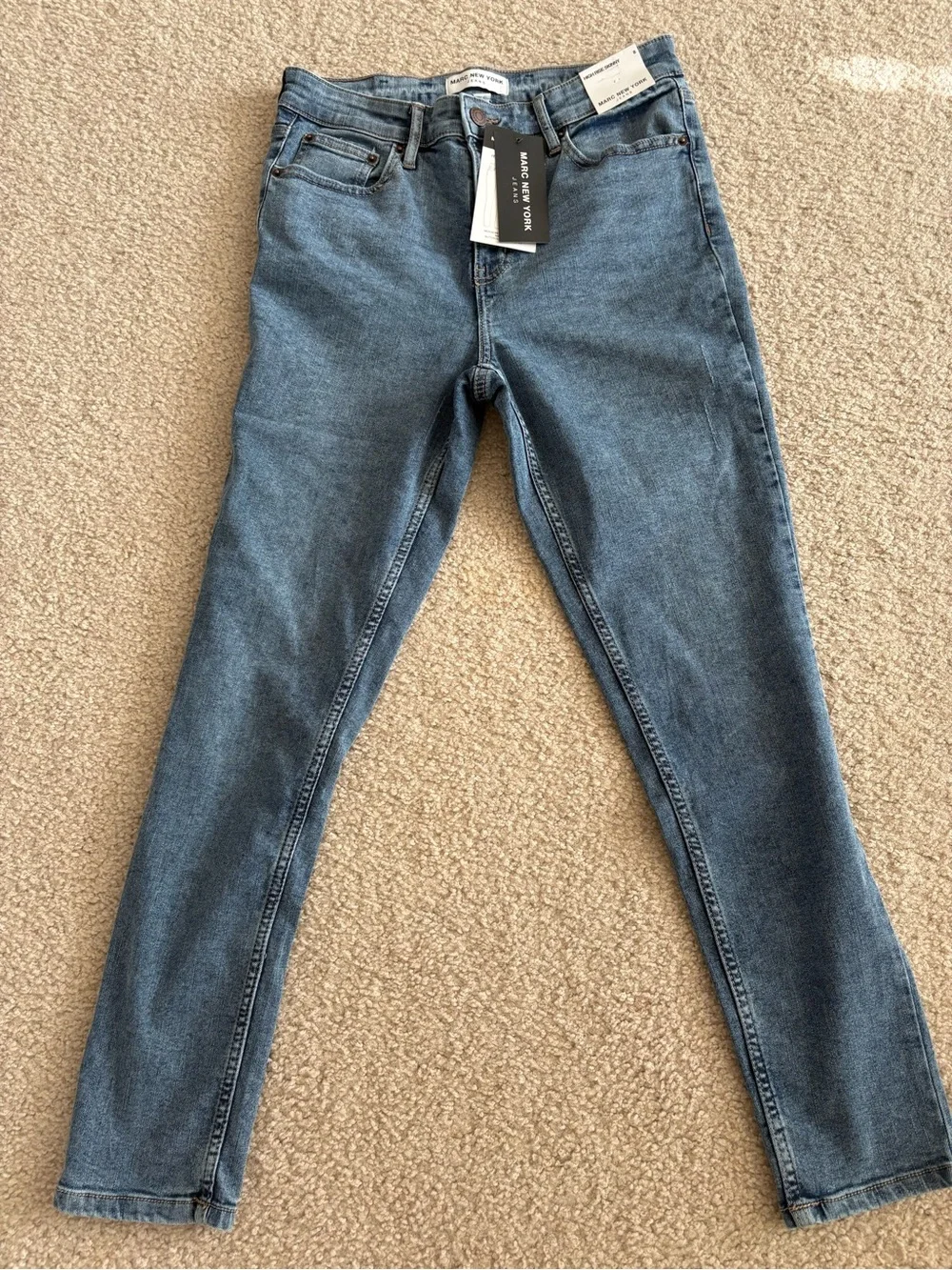 Marc New York Slim High-Rise Blue Skinny Jeans